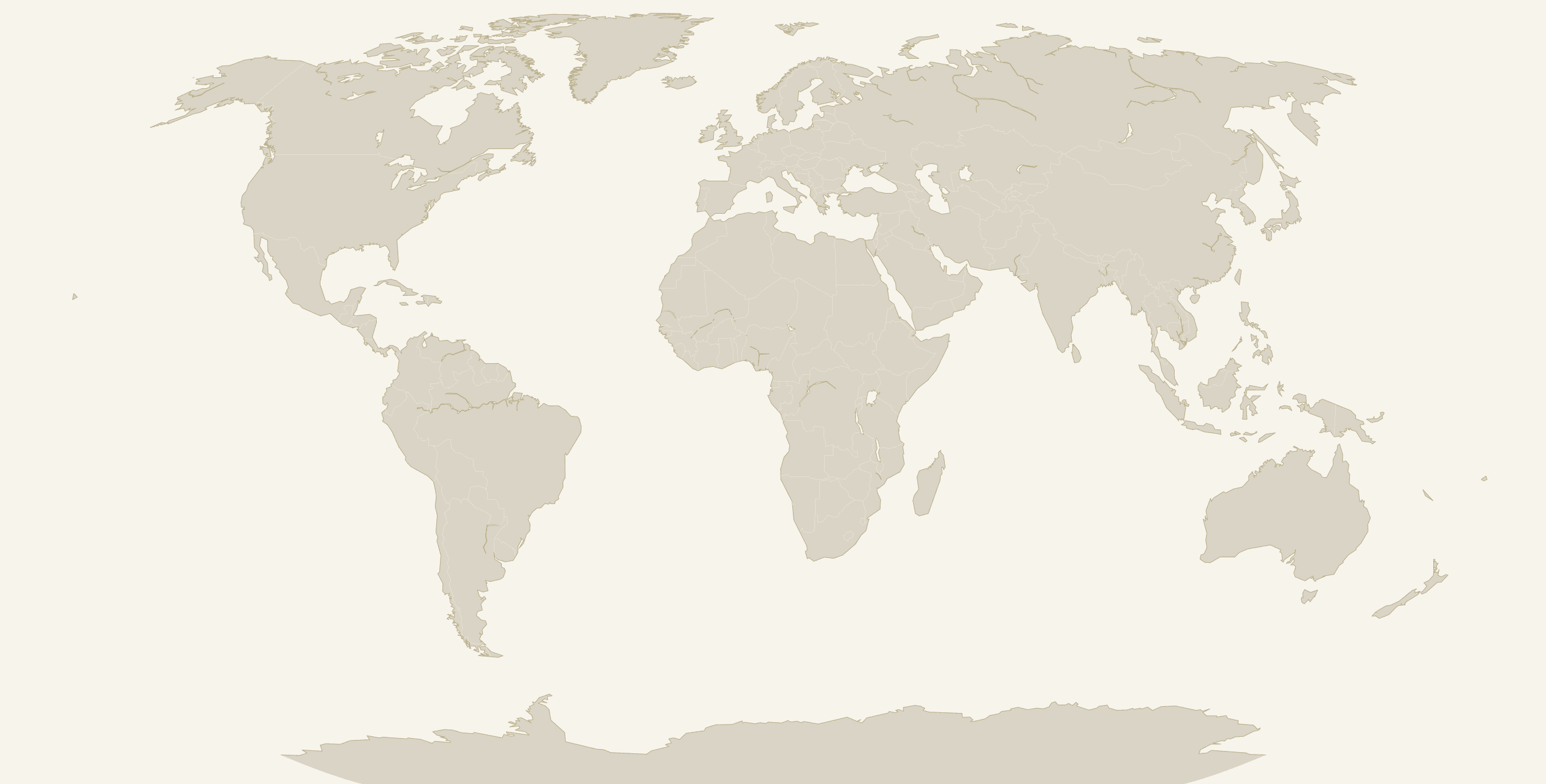 World map showing key diamond trade markets